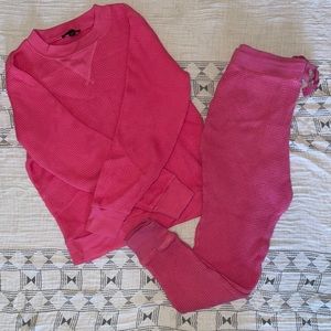 J. Crew 2 piece waffle lounge set